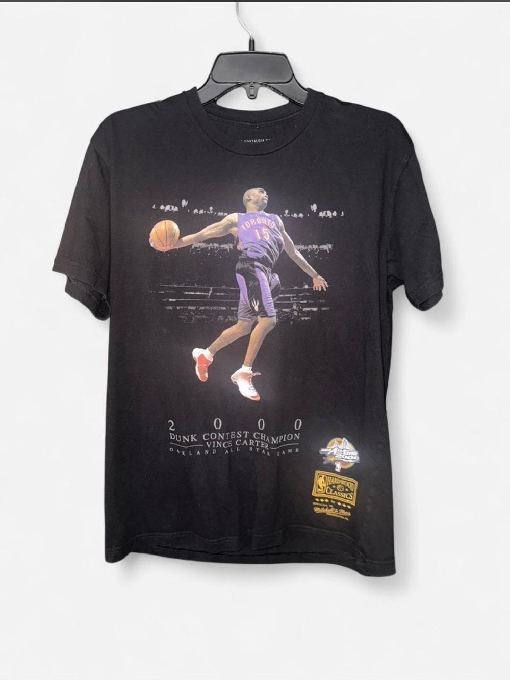 Mitchell & Ness Black Logo Interior Print T-Shirt
